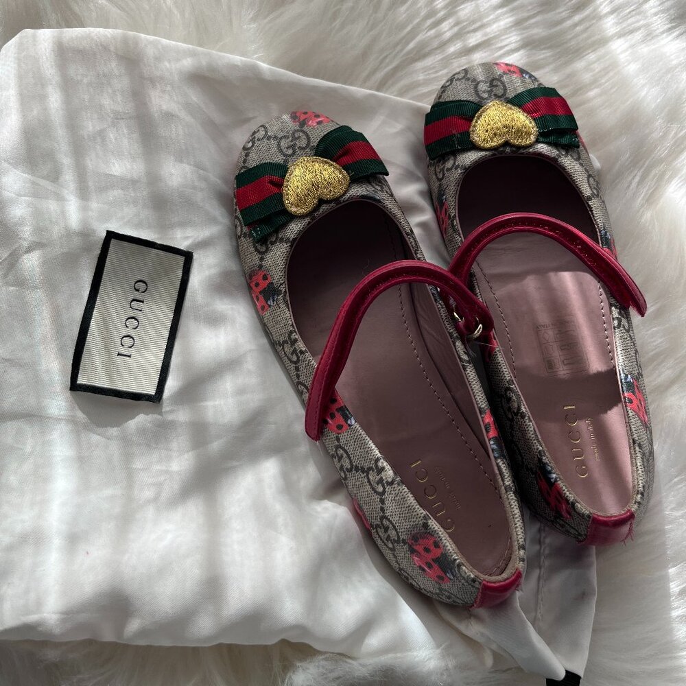 Gucci Kids Patchwork Flats